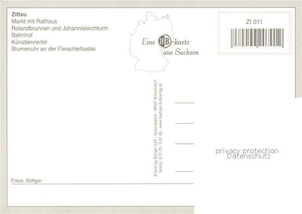 Zittau Markt Rathaus Rolandbrunnen Bahnhof Kün – Bild 2