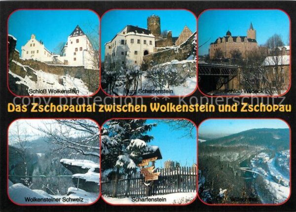 Zschopautal Schloss Wolkenstein Schloss Scharfenste