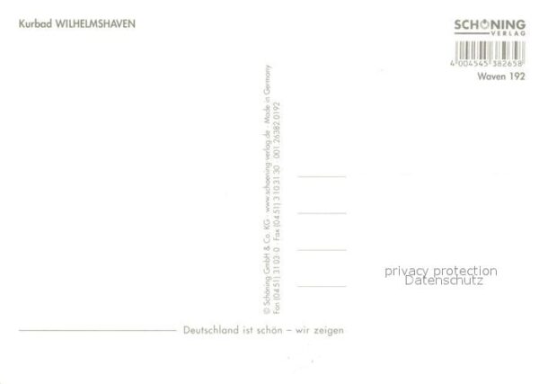 Wilhelmshaven Kaiser-Wilhelm-Brücke Feuerschiff Weser – Bild 2