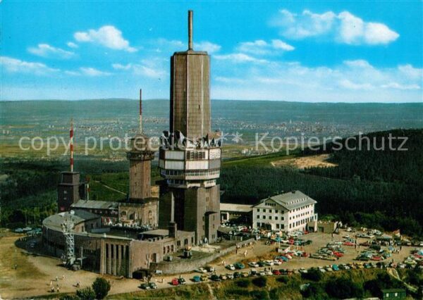 Grosser Feldberg Taunus Fernmeldeturm Fliegeraufnahme