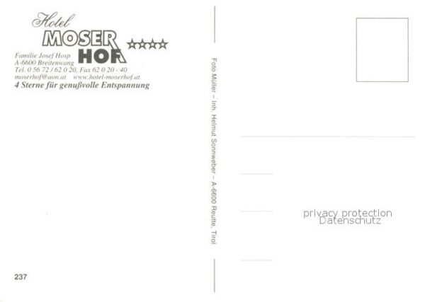 Breitenwang Tirol Hotel Moser Hof – Bild 2