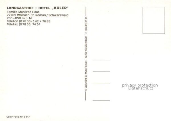 St Roman Wolfach Landgasthof Hotel Adler – Bild 2