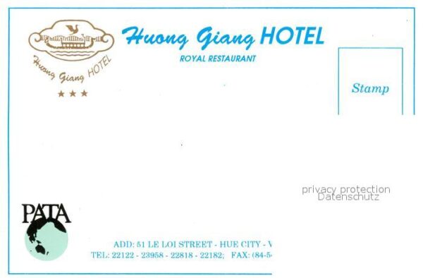 Hue Annam Vietnam Huong Giang Hotel – Bild 2