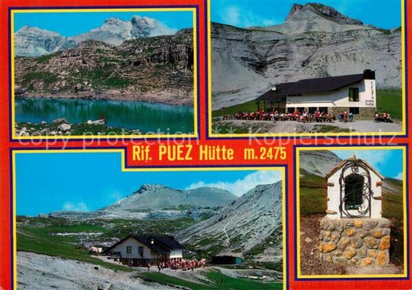 Selva Val Gardena Puez Hütte Lago Crispena