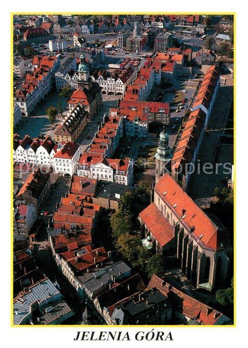 Jelenia Gora Hirschberg Schlesien Fliegeraufnahme Altstadt