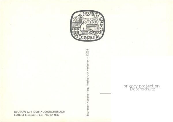Beuron Donautal Fliegeraufnahme Erzabtei – Bild 2