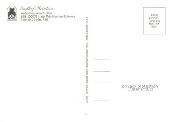 Doos Nuernberg Gasthof Heinlein – Bild 2
