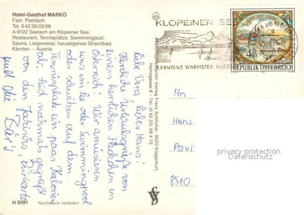Seelach Klopeinersee Hotel Marko – Bild 2