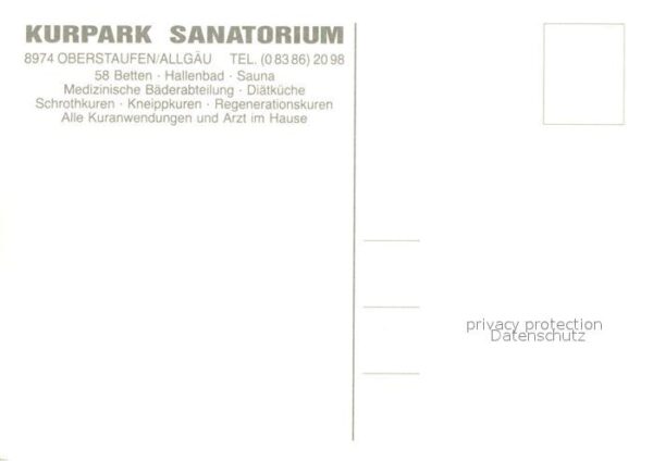 Oberstaufen Kurpark Sanatorium – Bild 2