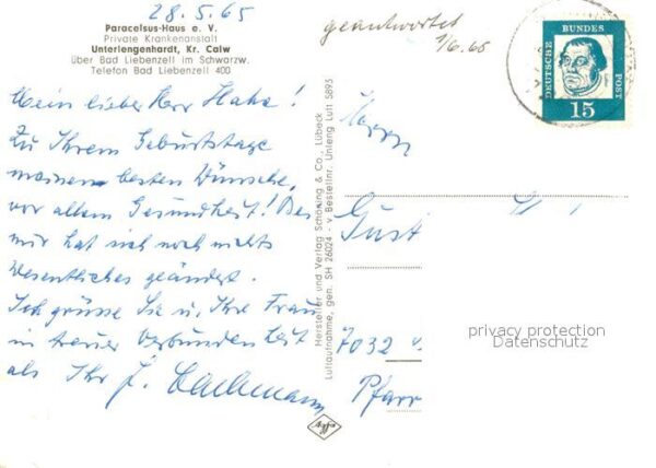 Unterlengenhardt Fliegeraufnahme Paracelsus Haus – Bild 2