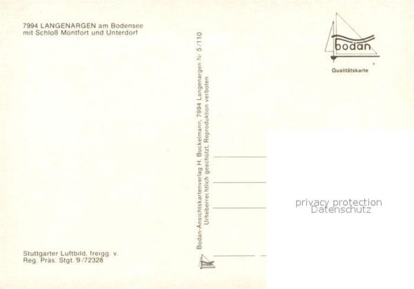 Langenargen Bodensee Fliegeraufnahme Schloss Montfort Unterd – Bild 2