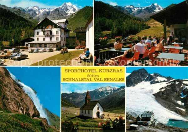 Kurzras Schnals Sporthotel Gletscher Kirche Wasserfall