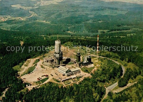 Grosser Feldberg Taunus Fliegeraufnahme Fernseh Fernmelde UKW S