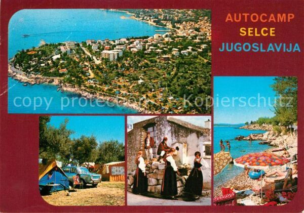 Selce Crikvenica Fliegeraufnahme Autocamp