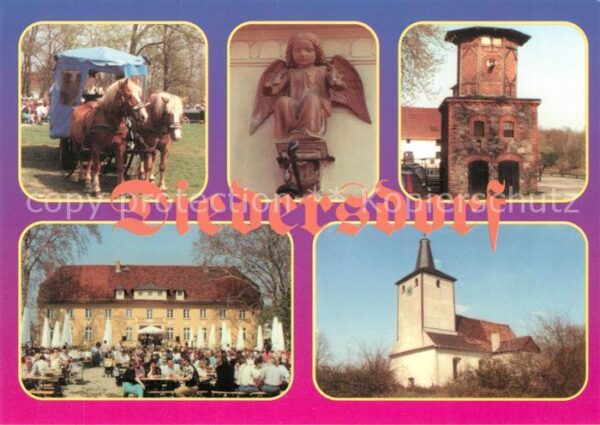 Diedersdorf Zossen Pferdewagen Schloss Gartenrestaurant Sk