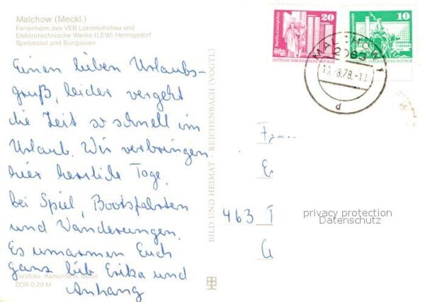 Malchow Ferienheim des VEB Lokomotivbau und Ele – Bild 2
