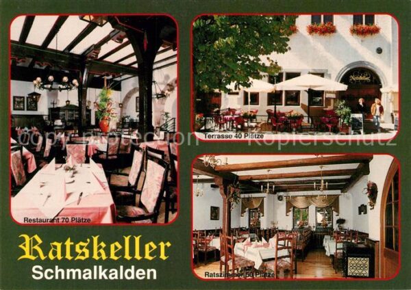 Schmalkalden Ratskeller Restaurant Terrasse