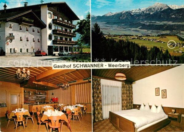 Weerberg Gasthof Pension Schwanner Gastraum Frem