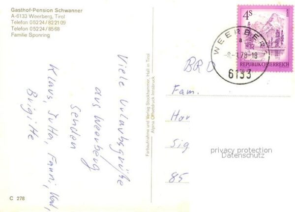 Weerberg Gasthof Pension Schwanner Gastraum Frem – Bild 2
