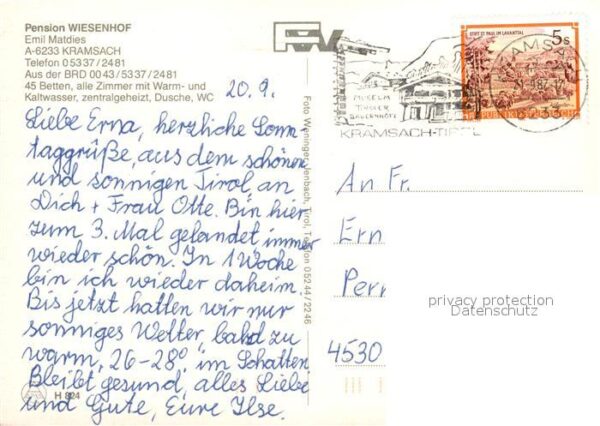 Kramsach Pension Wiesenhof Garten – Bild 2