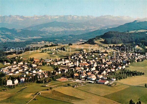 Scheidegg Allgaeu Kneippkurort Alpen Fliegeraufnahme