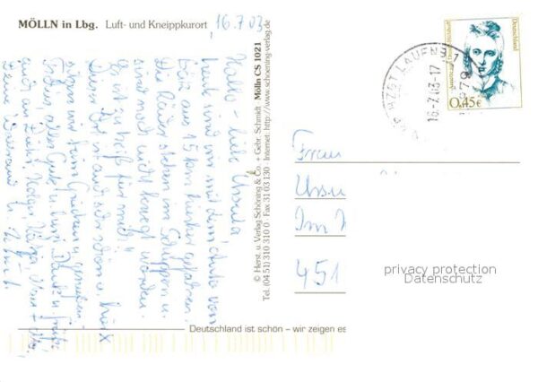 Moelln Lauenburg Kneipp Luftkurort Naturpark Lauenburgis – Bild 2