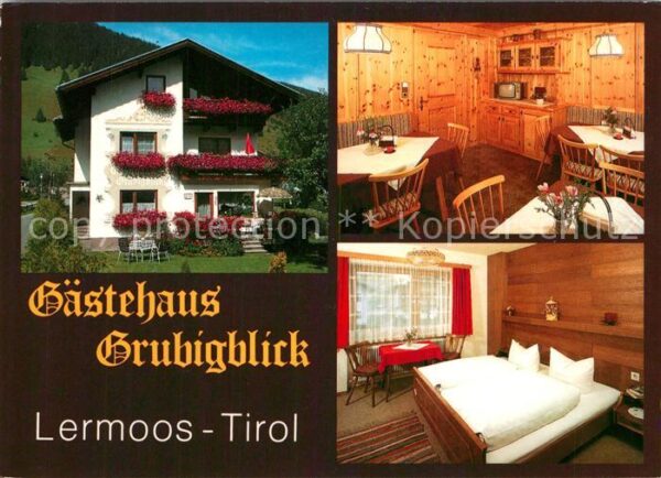 Lermoos Tirol Gästehaus Grubigblick Gastraum Fremdenz