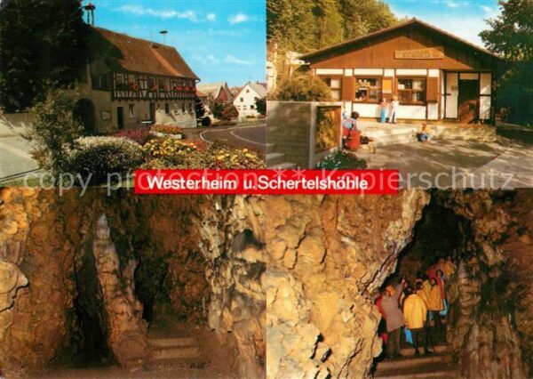 Westerheim Wuerttemberg Wanderziel Schertelshöhle Tropfsteinhöh