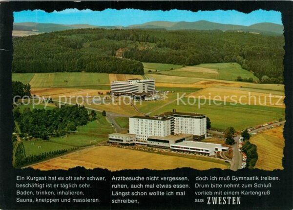 Zwesten Bad Hardtwaldklinik I und II Fliegeraufnahm