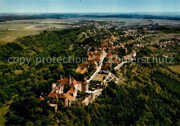 Langenburg Wuerttemberg Schloss Langenburg Fliegeraufnahme