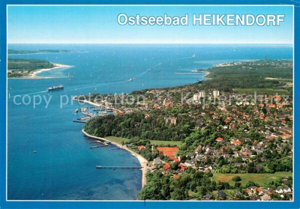 Heikendorf Ostseebad Fliegeraufnahme mit Kieler Förde