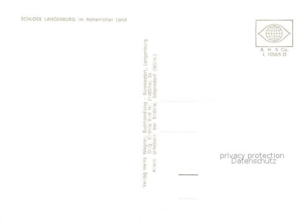 Langenburg Wuerttemberg Schloss Langenburg Fliegeraufnahme – Bild 2