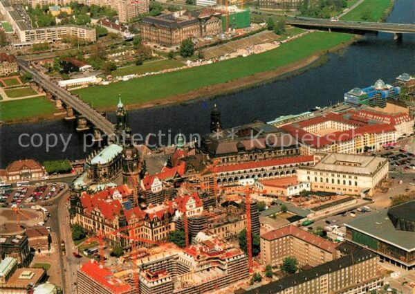 Dresden Augustusbrücke Hofkirche Schloss Verkeh