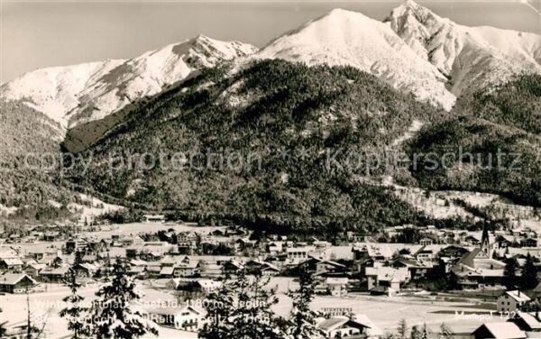 Seefeld Tirol Panorama Wintersportplatz gegen Seefeld