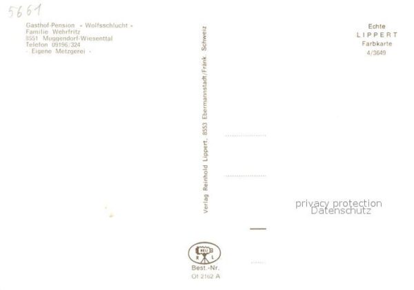 Wiesenttal Gasthof Pension Wolfsschlucht – Bild 2