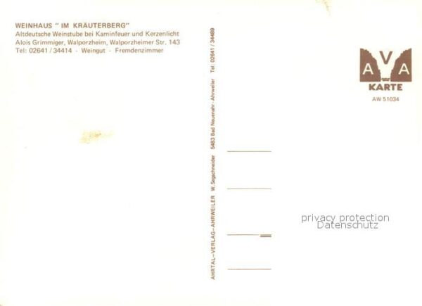 Walporzheim Weinhaus Im Kräuterberg Altdeutsche Wei – Bild 2