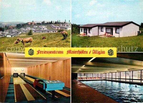Maierhoefen Allgaeu Ferienzentrum Bungalows Kegelbahn Halle