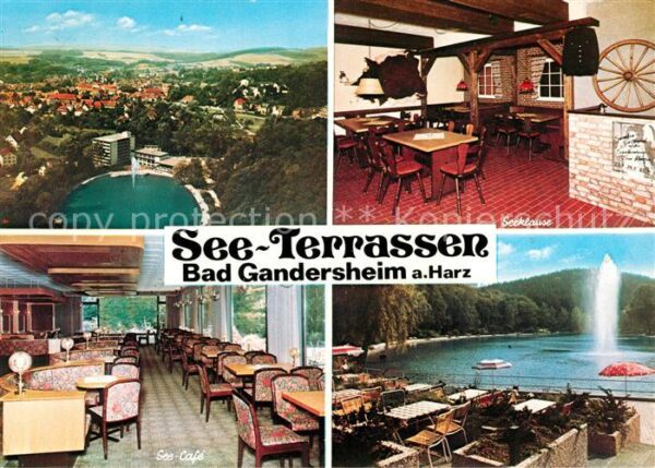 Bad Gandersheim Cafe Seeklause See Terrassen Fontäne Fl