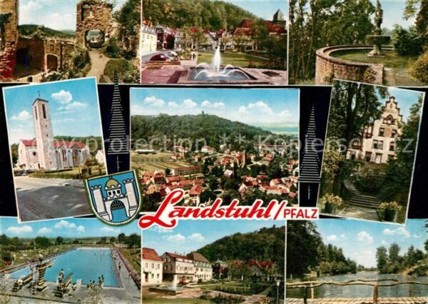 Landstuhl Burgruine Brunnen Kirche Freibad Park K