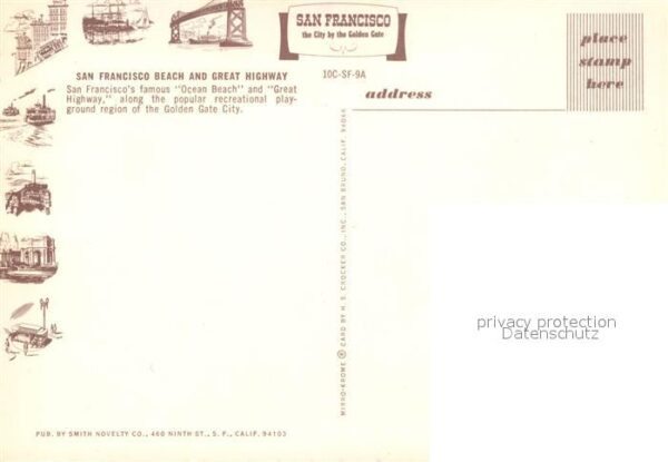 San Francisco California Beach and Great Highway Pacific – Bild 2