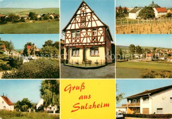 Sulzheim Rheinhessen Landschaftspanorama Teilansichten Fachw