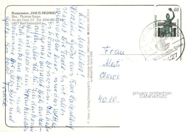 Bad Salzschlirf Kurpension Haus Hedwig – Bild 2