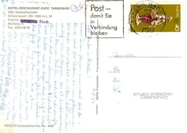 Sasbachwalden Hotel Restaurant Cafe Tannenhof im Schw – Bild 2