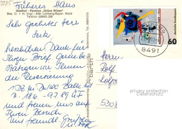 Lohberg Lam Gasthof Pension Grüne Wiese Hallenbad R – Bild 2