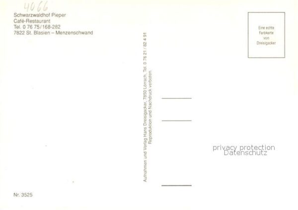 Menzenschwand Schwarzwaldhof Pieper Cafe Restaurant W – Bild 2