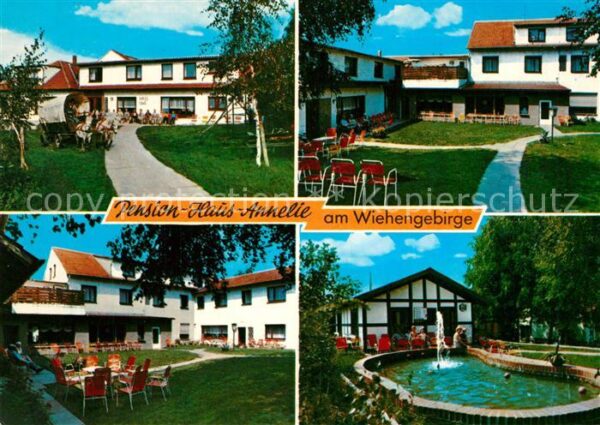 Bad Holzhausen Luebbecke Pension Haus Annelie Garten Teich