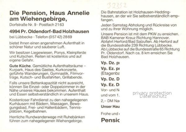 Bad Holzhausen Luebbecke Pension Haus Annelie Garten Teich – Bild 2
