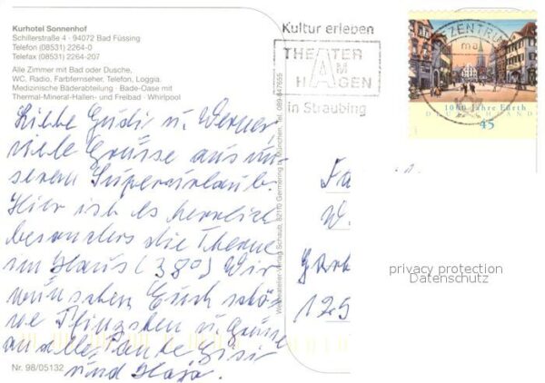 Bad Fuessing Kurhotel Sonnenhof Restaurant Hallenbad – Bild 2