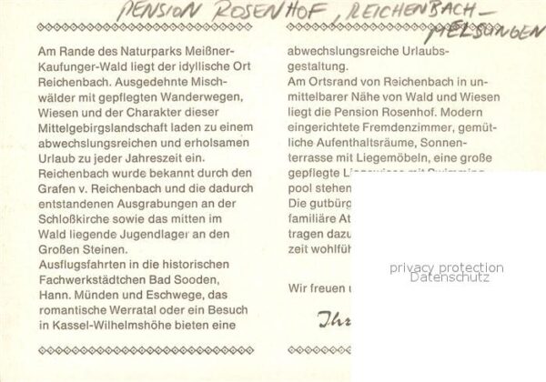 Reichenbach Melsungen Pension Rosenhof Swimming Pool – Bild 2
