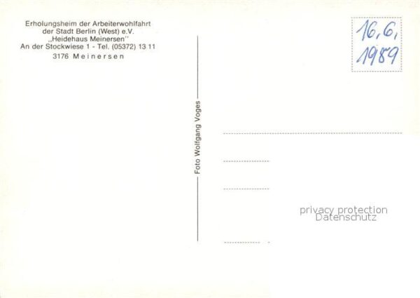 Meinersen Erholungsheim der AWO der Stadt Berlin – Bild 2